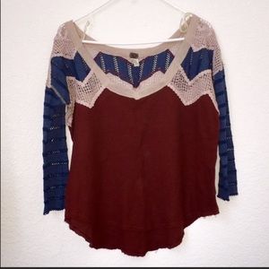FreePeople crochet thermal